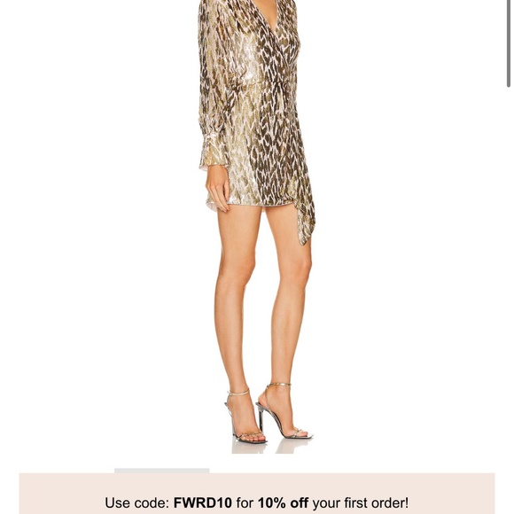 Simkhai: Camryn Mini Dress in Gold - Picture 4 of 4